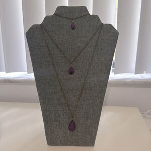 Necklace Mountain Tears Purple